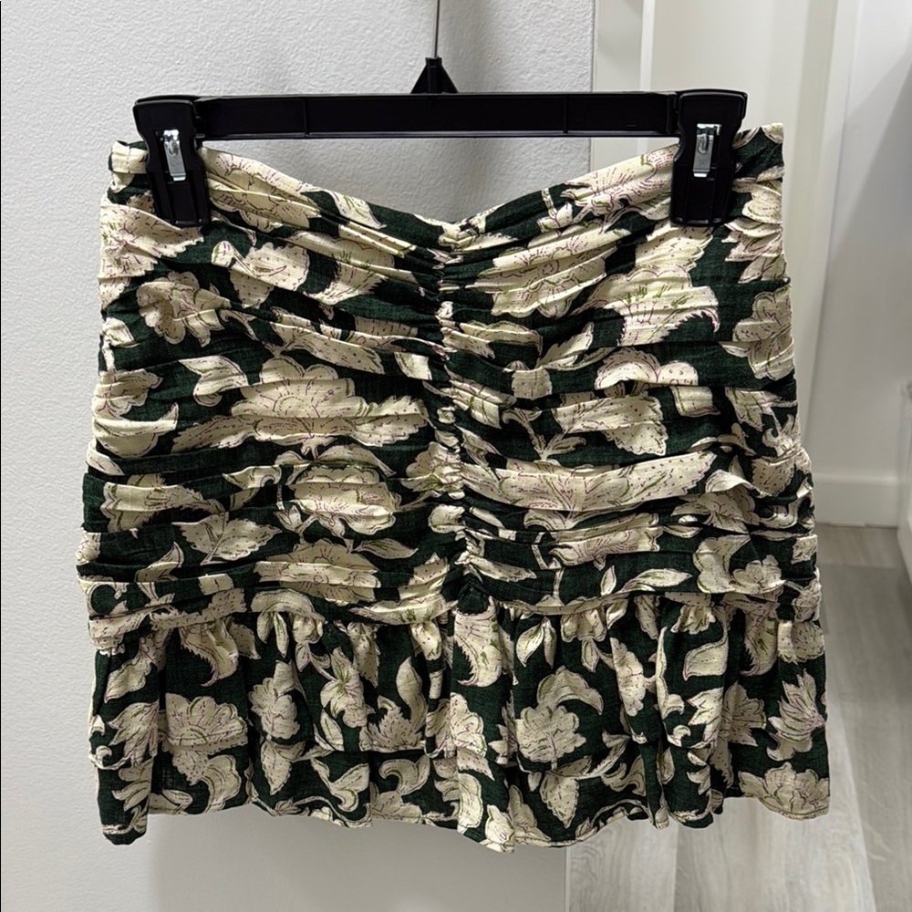 Zara Black and Tan Mini Bubble Skirt